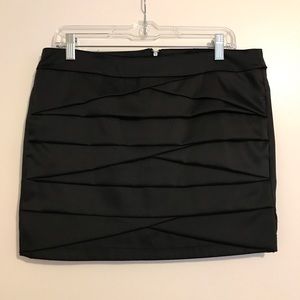 Satin mini skirt